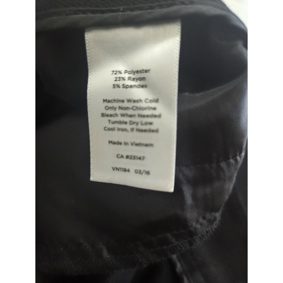 TALBOTS Equestrian Style Pants Skinny Ankle Black Size 10 - Picture 3 of 6